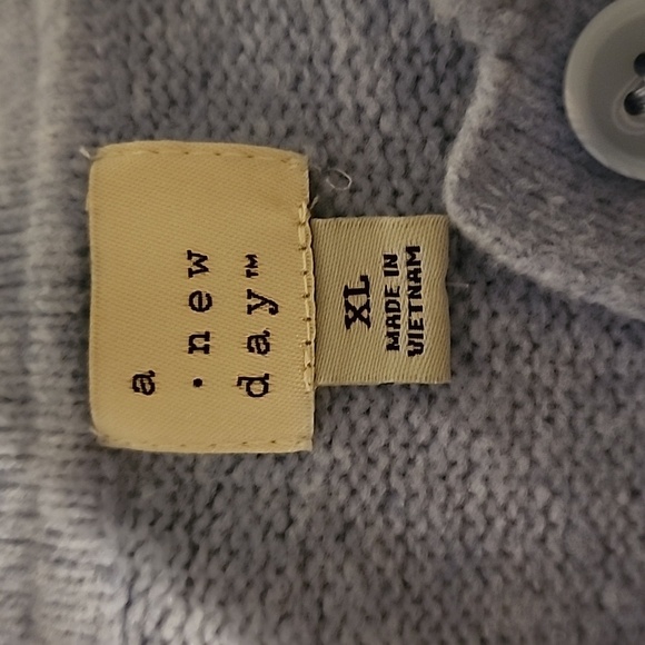 A New day short sleeve sweater blouse light blue size XL - Picture 6 of 7